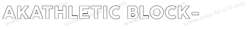 AKATHLETIC BLOCK字体转换